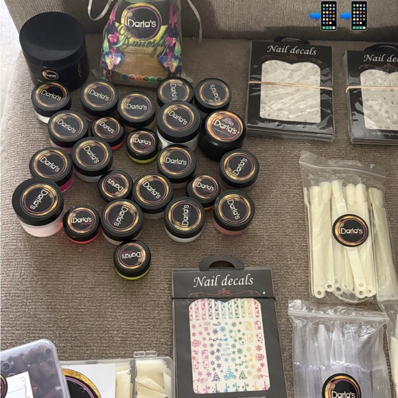 Nail Art Kit - Black Gold and Pink